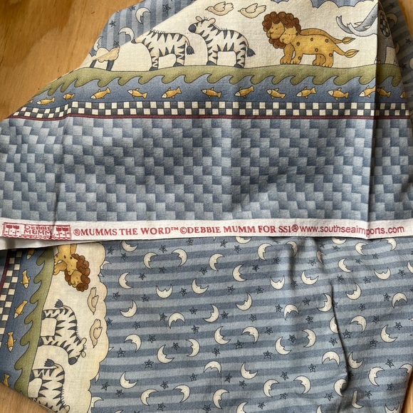 NEW Vintage Deadstock Fabric 100% Cotton Mumms the Word Debbie Mumm Noah’s Ark - Picture 4 of 4